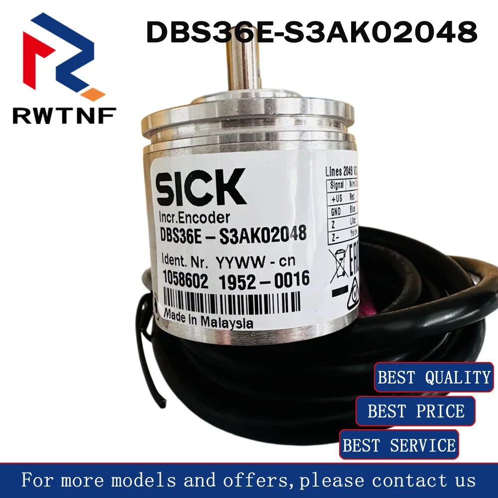 Brand New Genuine DBS36E-S3AK02048 SICK Solid Shaft Incremental Encoder 1058602,100% original warehouse stock