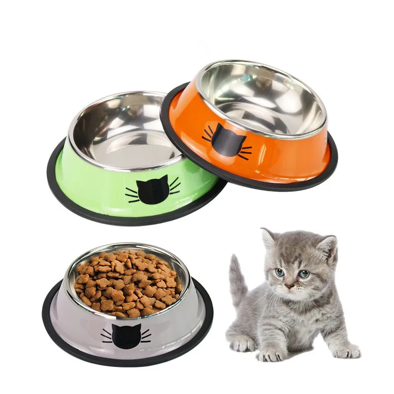 New Assemblable Multicolor Bowl Stainless Steel for Dogs Cats Bowl Non-slip Non-fall Eat Drink Pet Food Container Feeder Dish