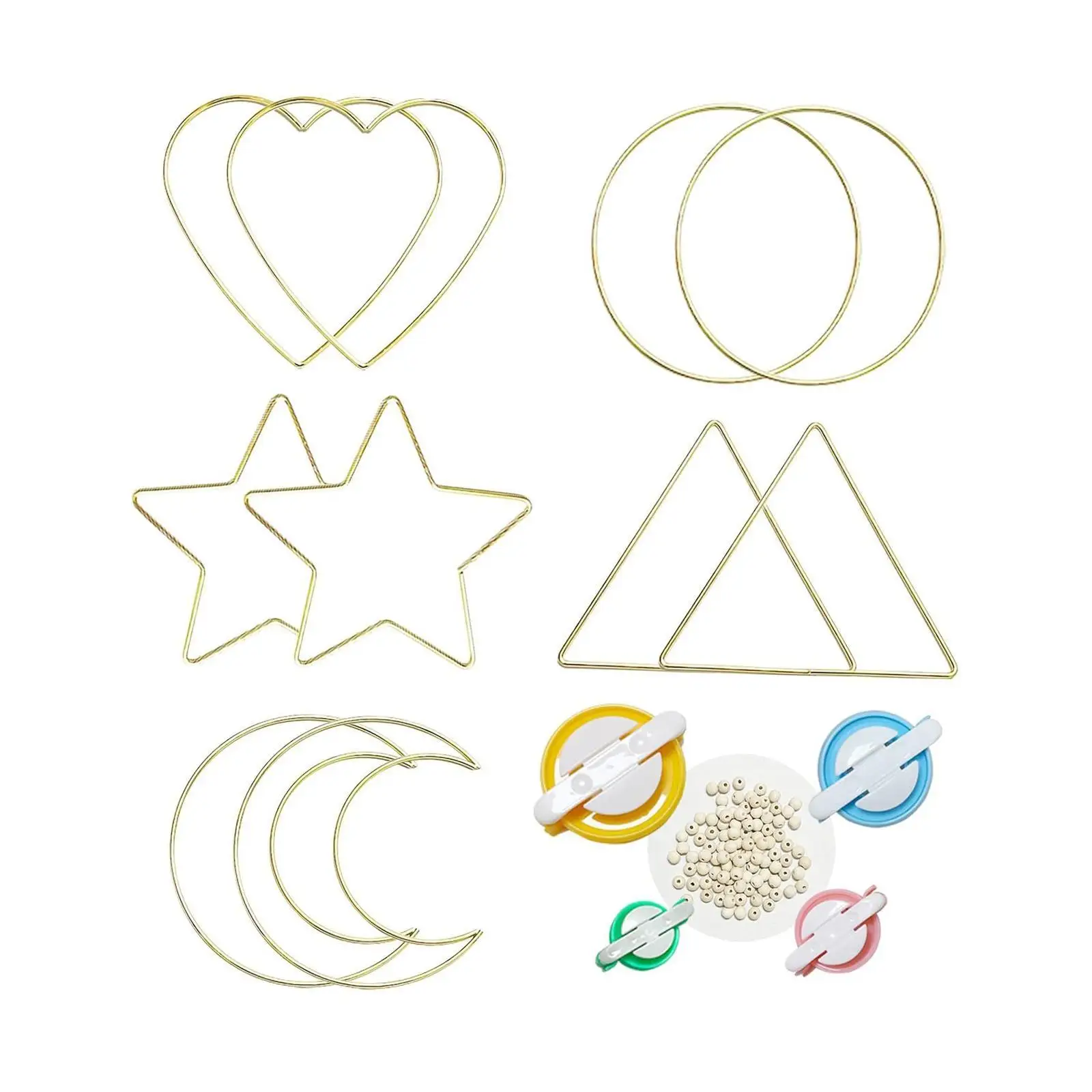 Dream Catcher Ringen Craft Ringen 6 inch, Rond met Weefgereedschap Macrame Hoops Ringen Metalen Hoops voor Macrame Hangende Ambachten