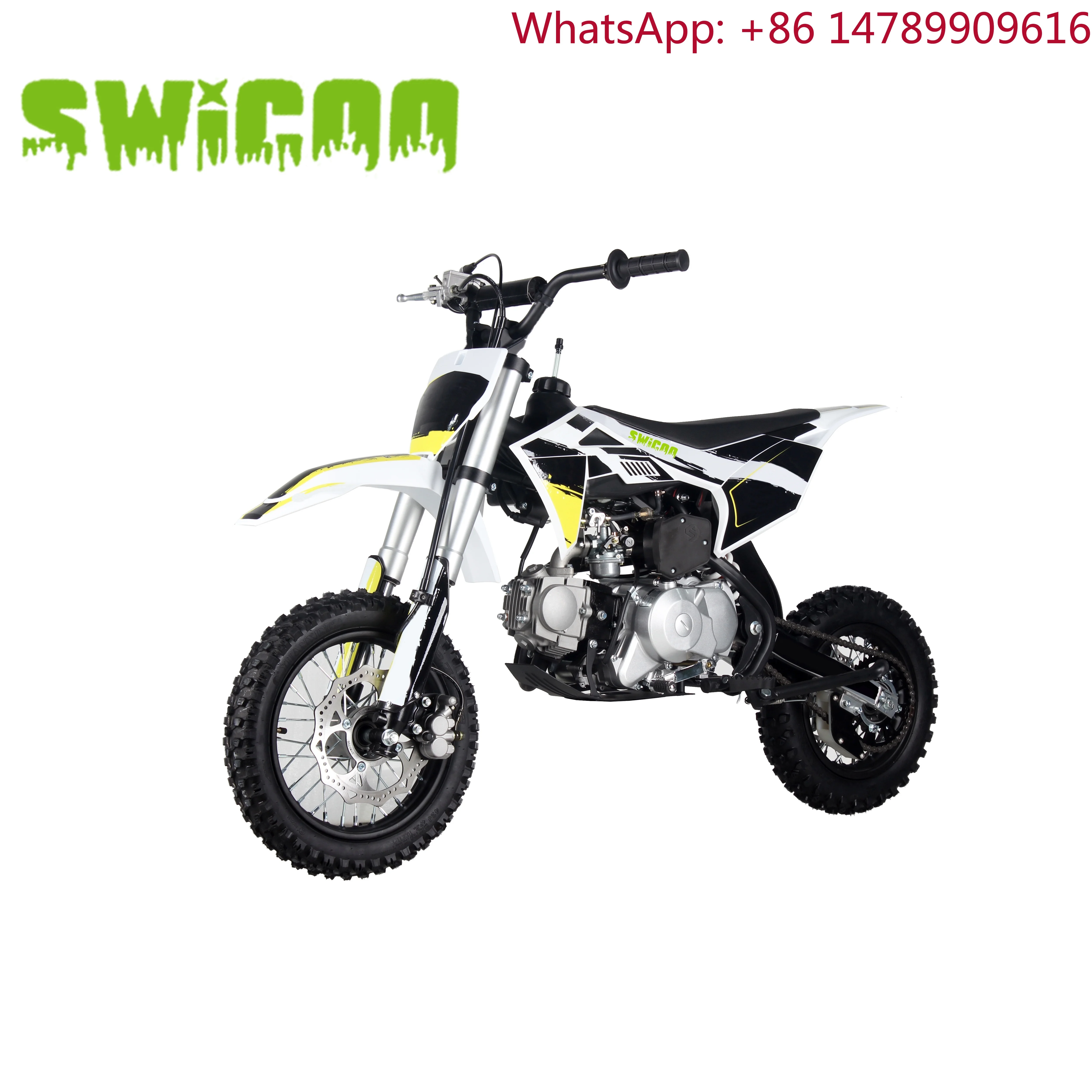 Mini MotoKids MotoHigh-Power HS110 4 Stroke Air Cooler YH110 Pit Bike Motocross Off-Road Dirt BikeLightweight DesignOutdoor Ridi
