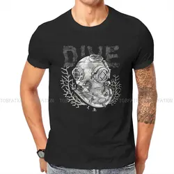 Helmet Graphic TShirt Dive Scuba Diving Printing Streetwear Leisure T Shirt Male Tee Unique Gift Clothes