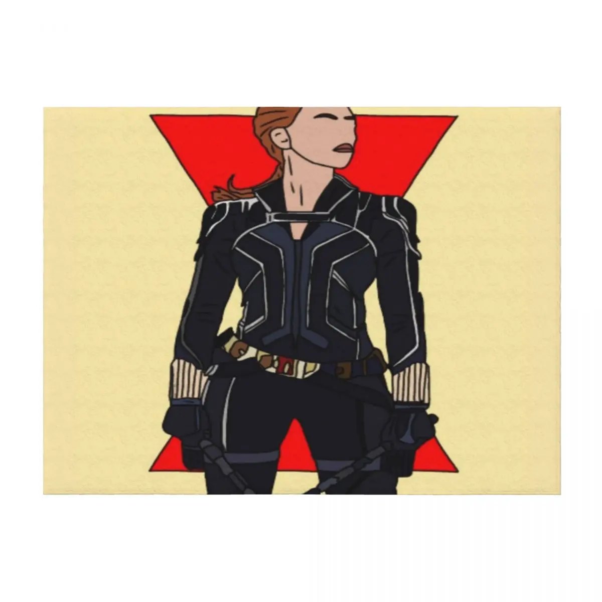 

Black Widow 2 Throw Blanket Flannel Loose Decorative Beds Blankets