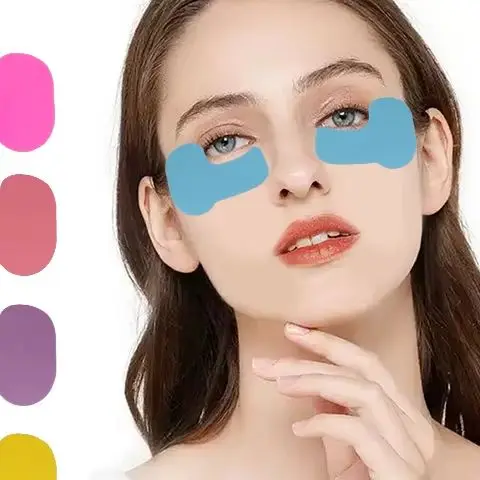 1 par de parches reutilizables para máscara de ojos, almohadillas de silicona, parche esencial para crema de ojos, parche para eliminación de arrugas de ojos, cuidado de la piel de los ojos