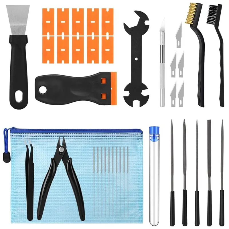 3D Printer Tool Kit Print Removal Scraper Nozzle Cleaner Needles