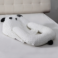 Baby Wеdgе Pillow Panda Pattern Milk Feeding Anti-spit Pillow Bassinet Incline Pillow Baby Support Pillow for Sleeping