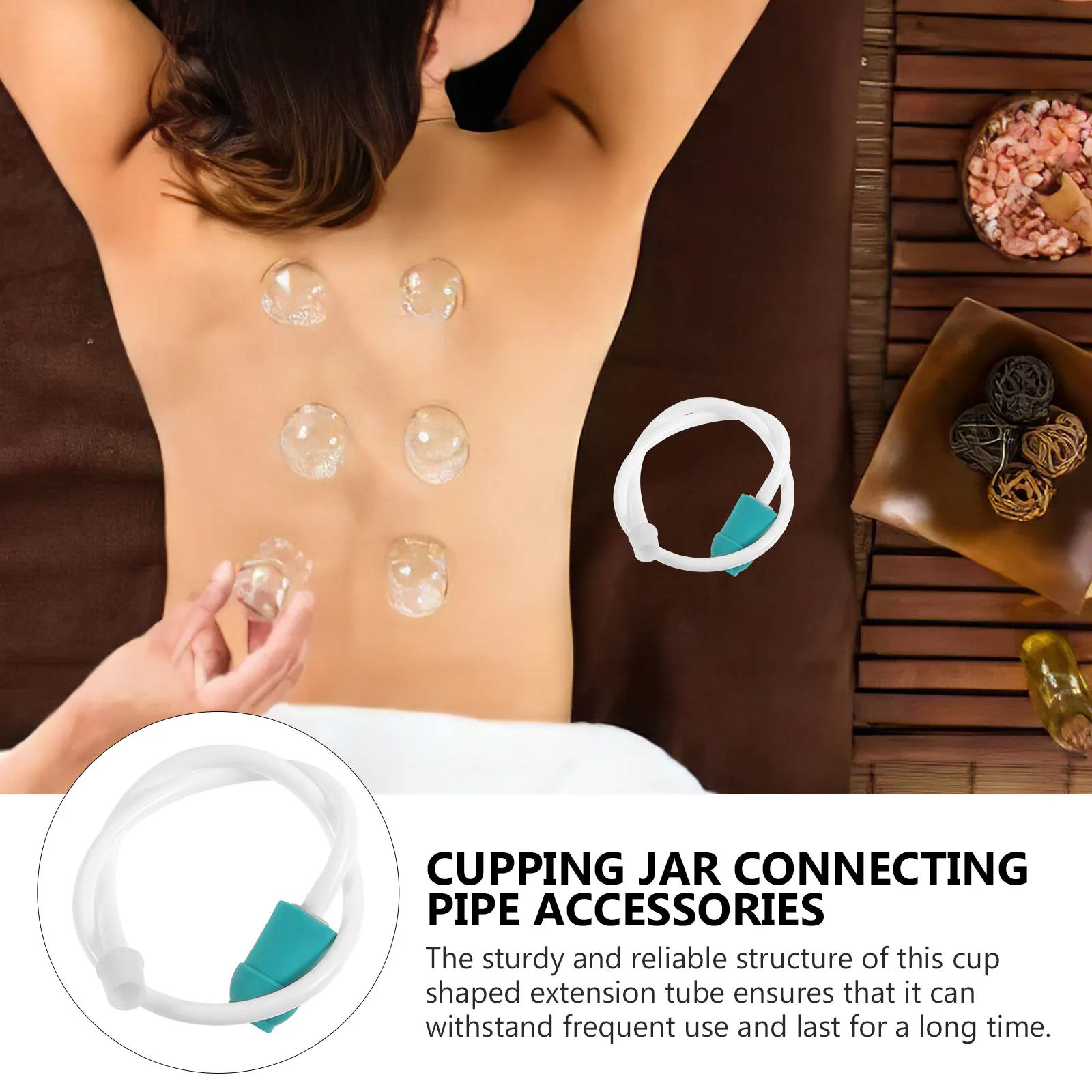 

5 Pcs Cupping Extension Tube Accessories Care Suction Therapy Cups Hose Plastic Machine Lines