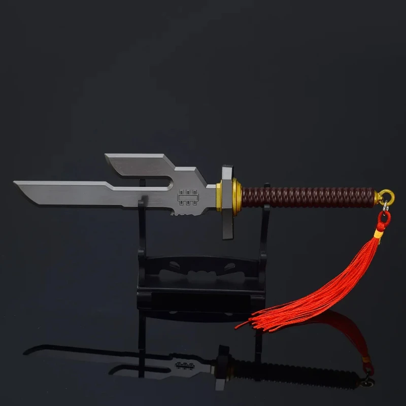 Couteau Katana périphérique Jujutsu, 21cm/8,26 pouces, modèle en métal, porte-clés, épée Anime, accessoires d'armes de Cosplay, artisanat, ornements, jouet pour garçon