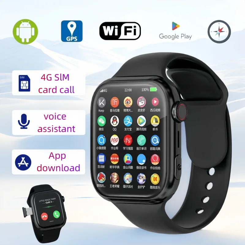 

VP09 New Smart Watch Men Women 4G 5G Network SIM Android OS GPS Navigation WIFI 8MP Rotating Camera Google Services Support