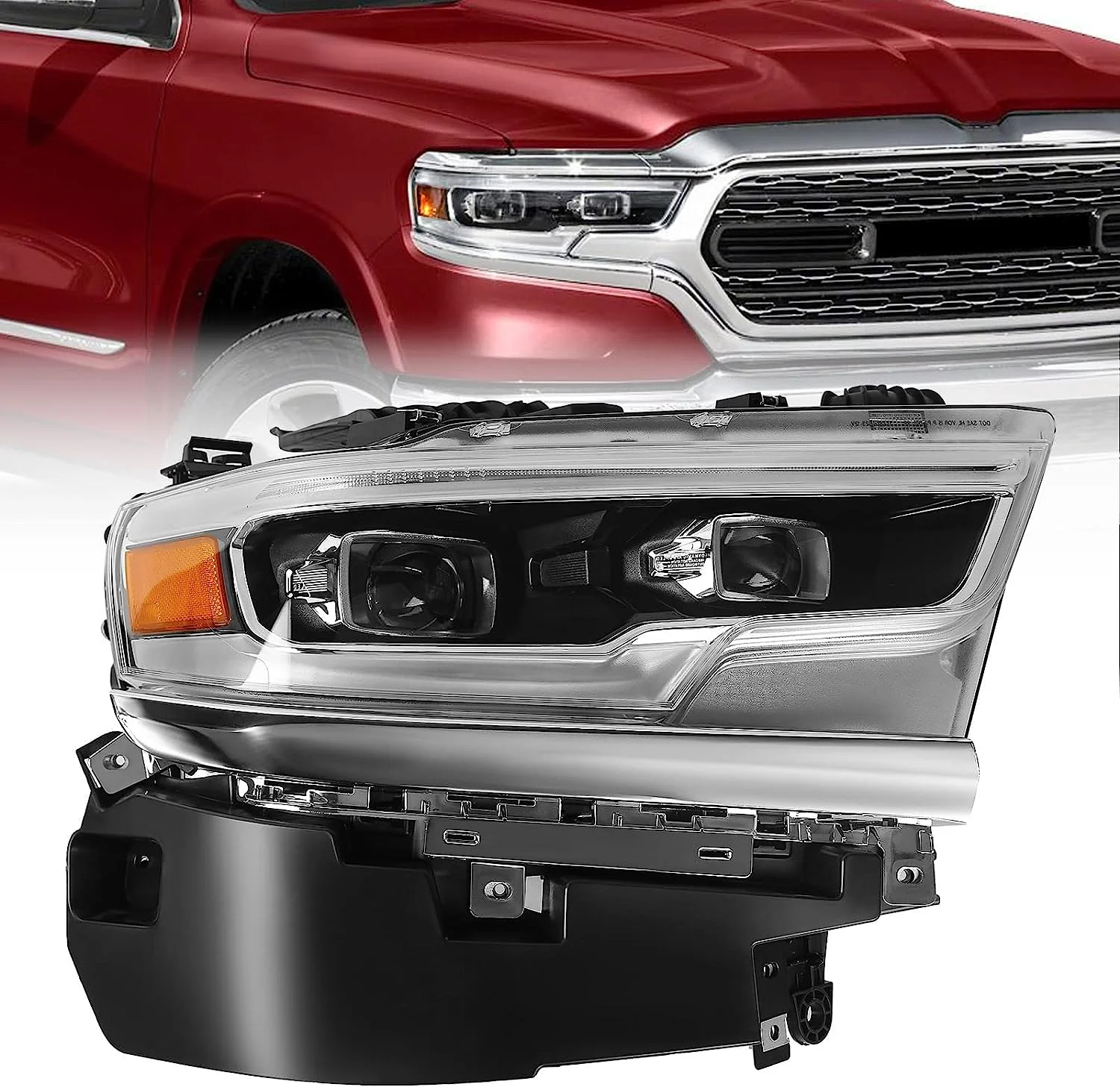 

Полностью светодиодные фары в сборе 68316084AD для Dodge Ram 2019–2022 гг.