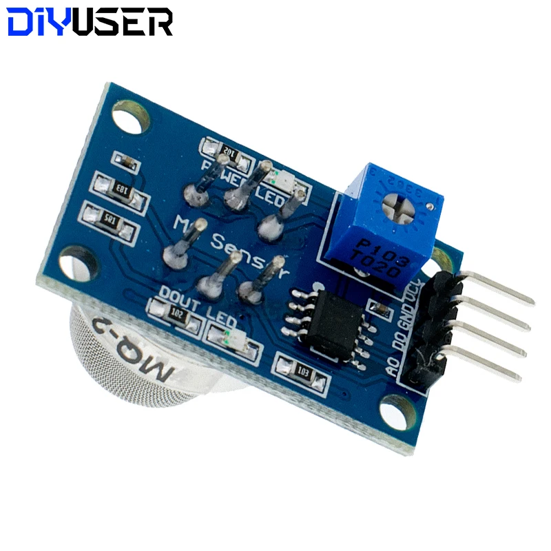 DIYUSER MQ-2 MQ-3 MQ-7 MQ-135 Detection Smoke methane liquefied Gas Sensor Module for Arduino Starter DIY Kit