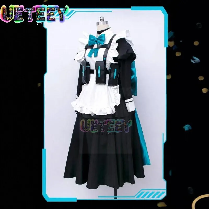 UETEEY الأزرق الأرشيف Asuma Toki تأثيري حلي خادمة زي مجموعة للنساء هالوين زي مجموعة حجم مخصص