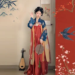 Conjunto de Hanfu de diseño Original Para Mujer, vestido tradicional chino de Ruqun alto en el pecho, traje de Hanfu mejorado, Vestidos Para Mujer