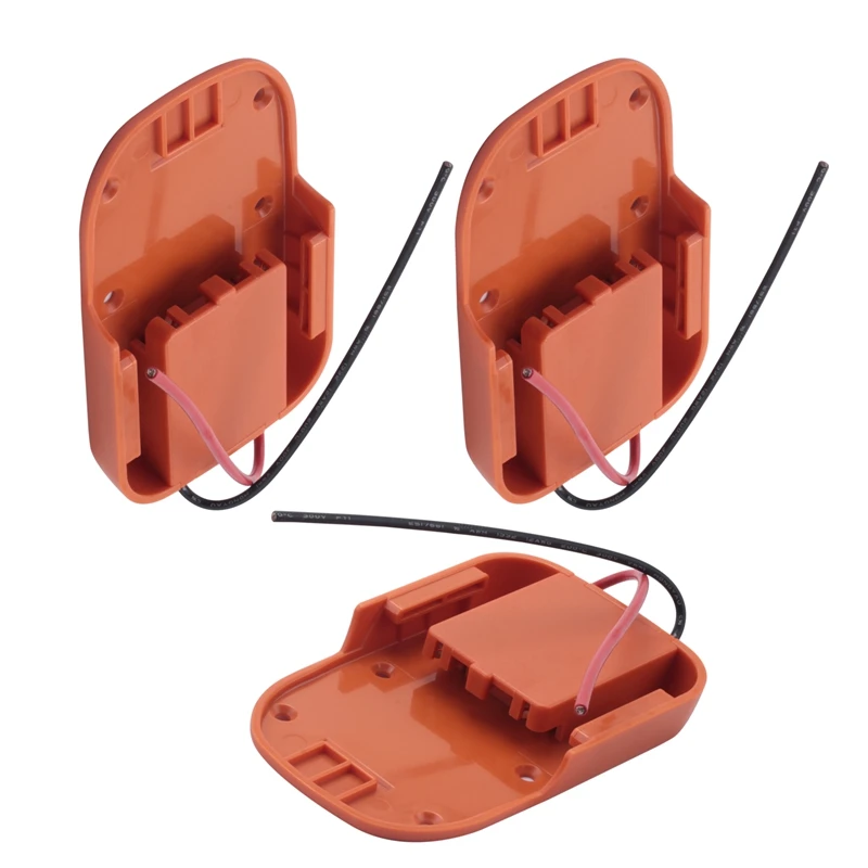 

3Pcs Power Wheels Battery Adapter For Ridgid AEG 18V Hyper Li-Ion Battery DIY Dock Power Connector For 12 Gauge Robotics