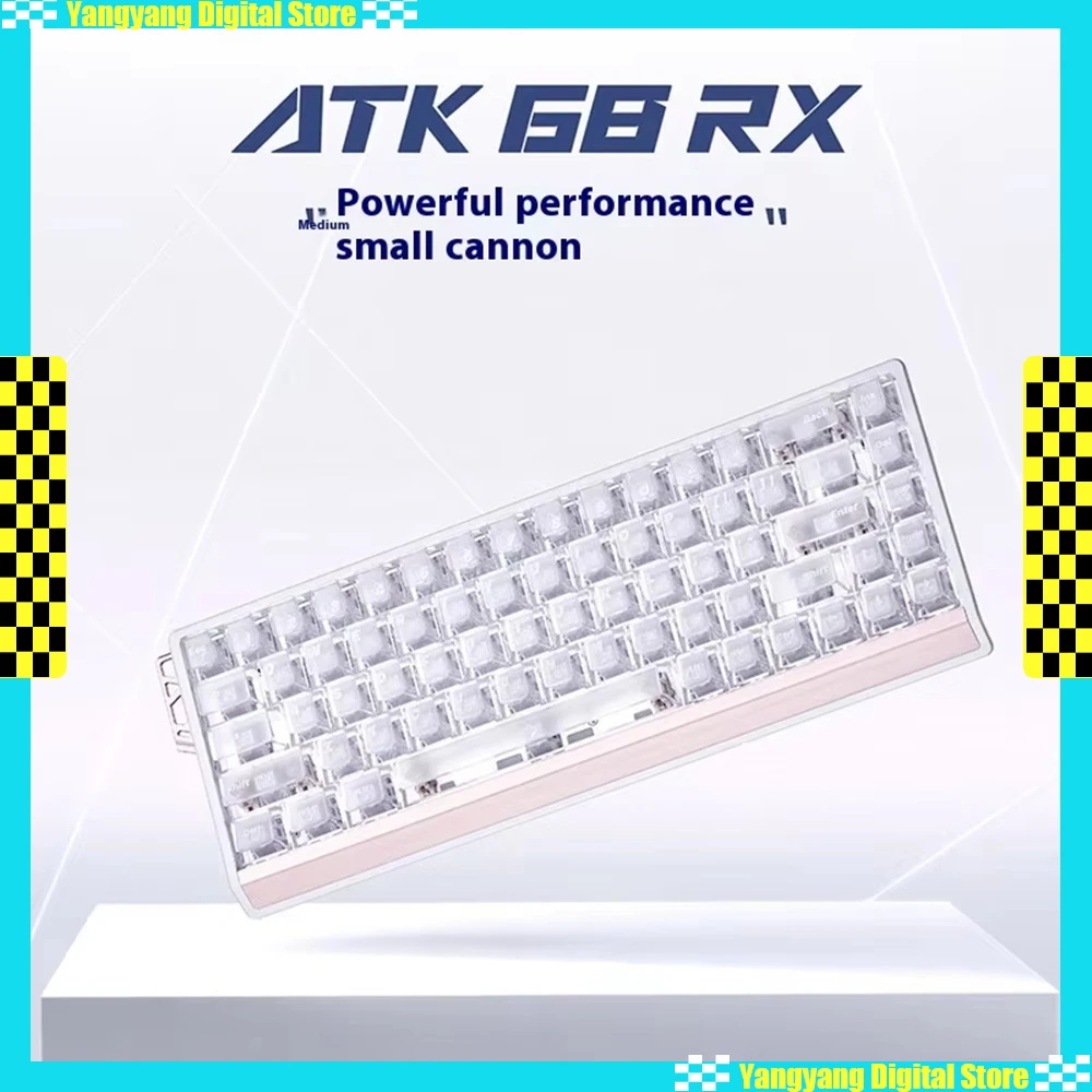 

ATK 68RX Проводной магнитный переключатель Игровая механическая клавиатура 8K Скорость заката Эргономика RT0,001 мм Игровая клавиатура для киберспорта ПК Подарки