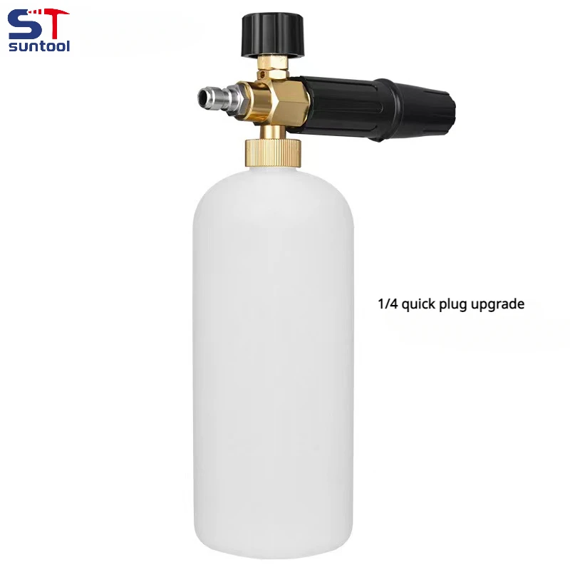 

Suntool Foam Cannon with 1/4 Quick Connect and1L Bottle Snow Foam Lance for Pressure Washer Gun and Wand