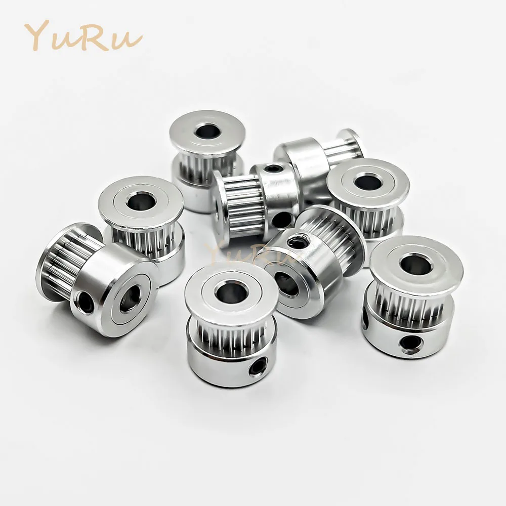 2GT2M 20Teeth Timing Pulley Bore 3/3.17/4/5/6/6.35/8mm Belt Width 6/9/10/15mm Tensioning Wheel 20T Synchronous 3D Printer Parts