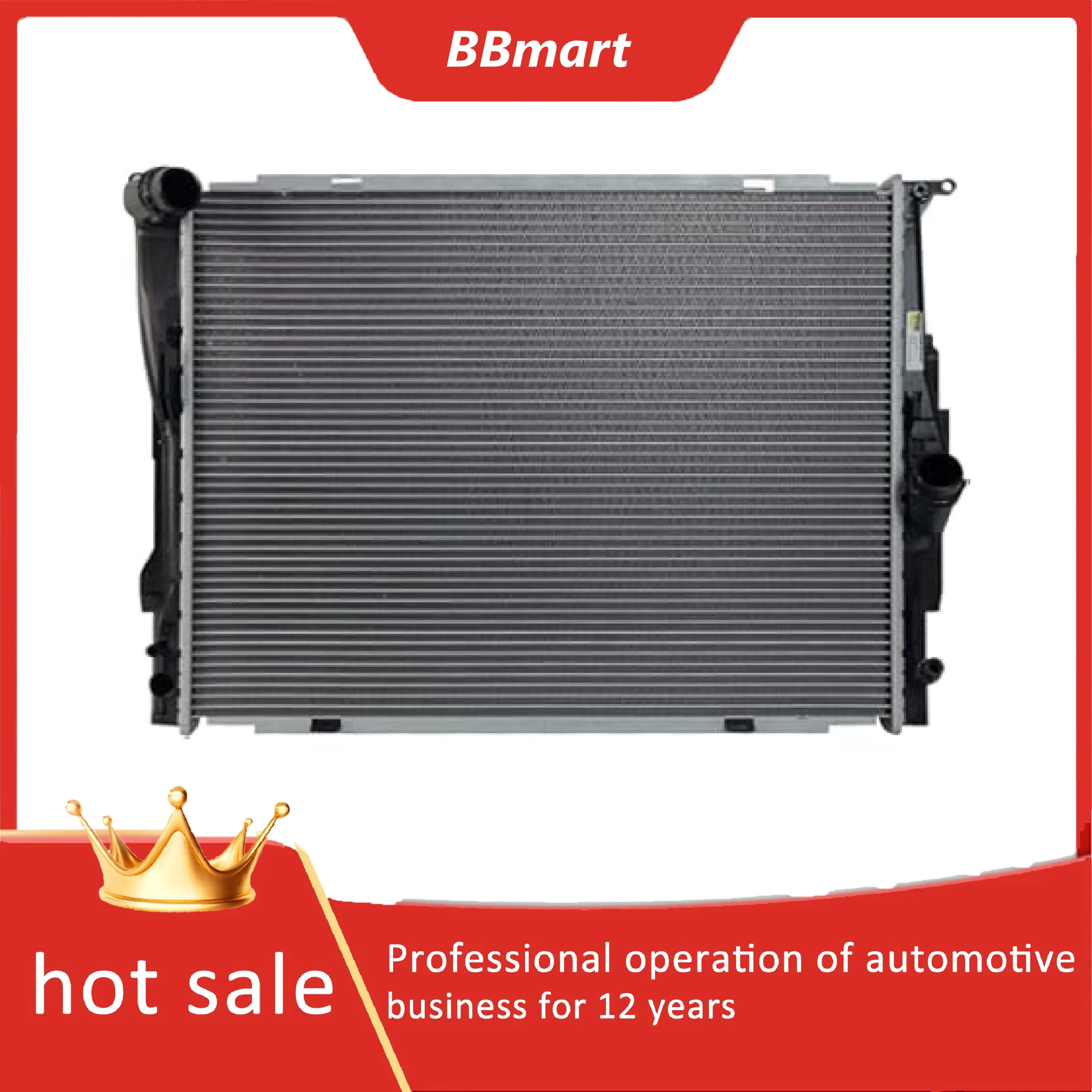 

17117566339 BBmart Auto Parts 1PC Engine Cooling Coolant Radiator For BMW E81 E82 E84 E87 E88 E89 E90 E91 E92 E93 Car accessorie