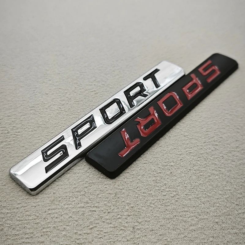 3D Metal Sport Logo Rear Trunk Emblem Badge Car Fender Sticker Decals For Toyota Honda Nissan VW Audi Sport Accessories view 5