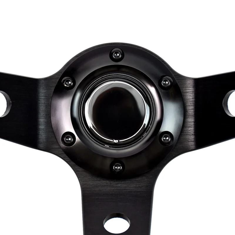 Tiypeor Customizable General Purpose Part Car Modification Steering Wheel 350MM Leather Racing Suede Sport Steering Wheel