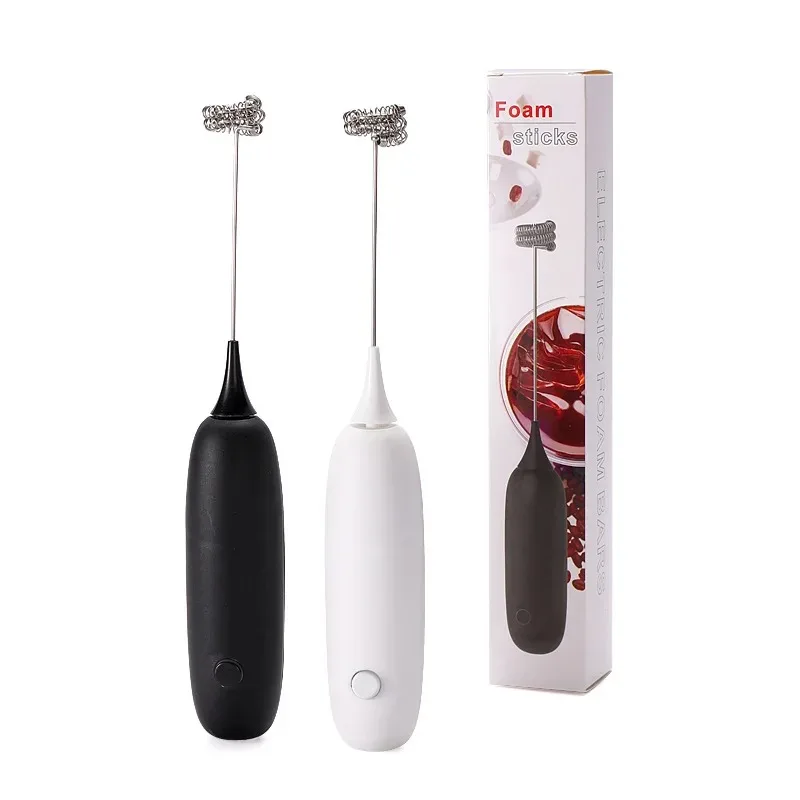 Handheld Electric Milk Frother, 8000 RPM Coffee Foam Maker, Egg Beater Stirrer for Home Kitchen Baking, Battery Powered, Energy