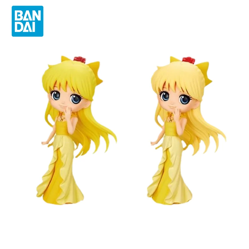 Bandai oryginał z postacią czarodziejki z księżyca z Anime rysunek Qposket Aino Minako zabawki figurki akcji dla dzieci prezent Model kolekcjonerski ozdoby lalki