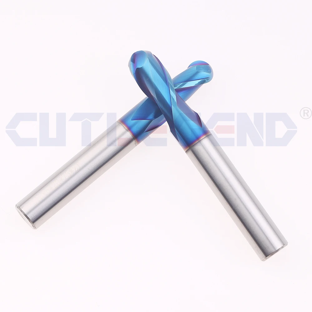 Kugelkopf-Schaftfräser aus Wolframkarbid CNC-Fräser Fräswerkzeug R0.5 R1 R2 R3 R4 R5 6mm 8mm 10mm Schaft HRC55 65 2-Schneidig – Detail 9