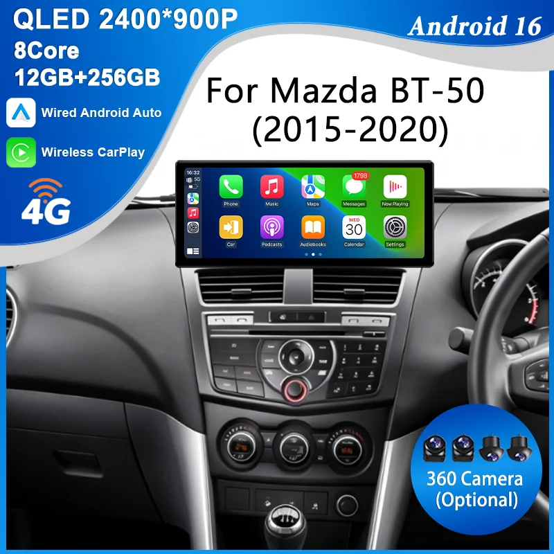 for Mazda BT-50 2015-2020 12.3