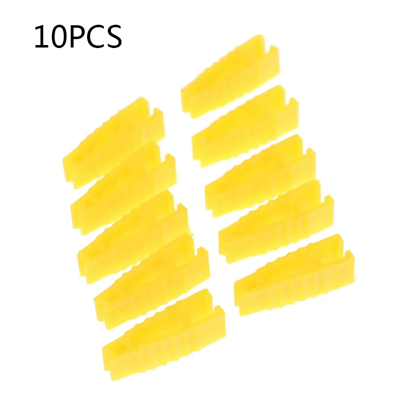 10Pcs Car Fuse Puller Clip Yellow Plastic Plier Tweezers Installation Tool
