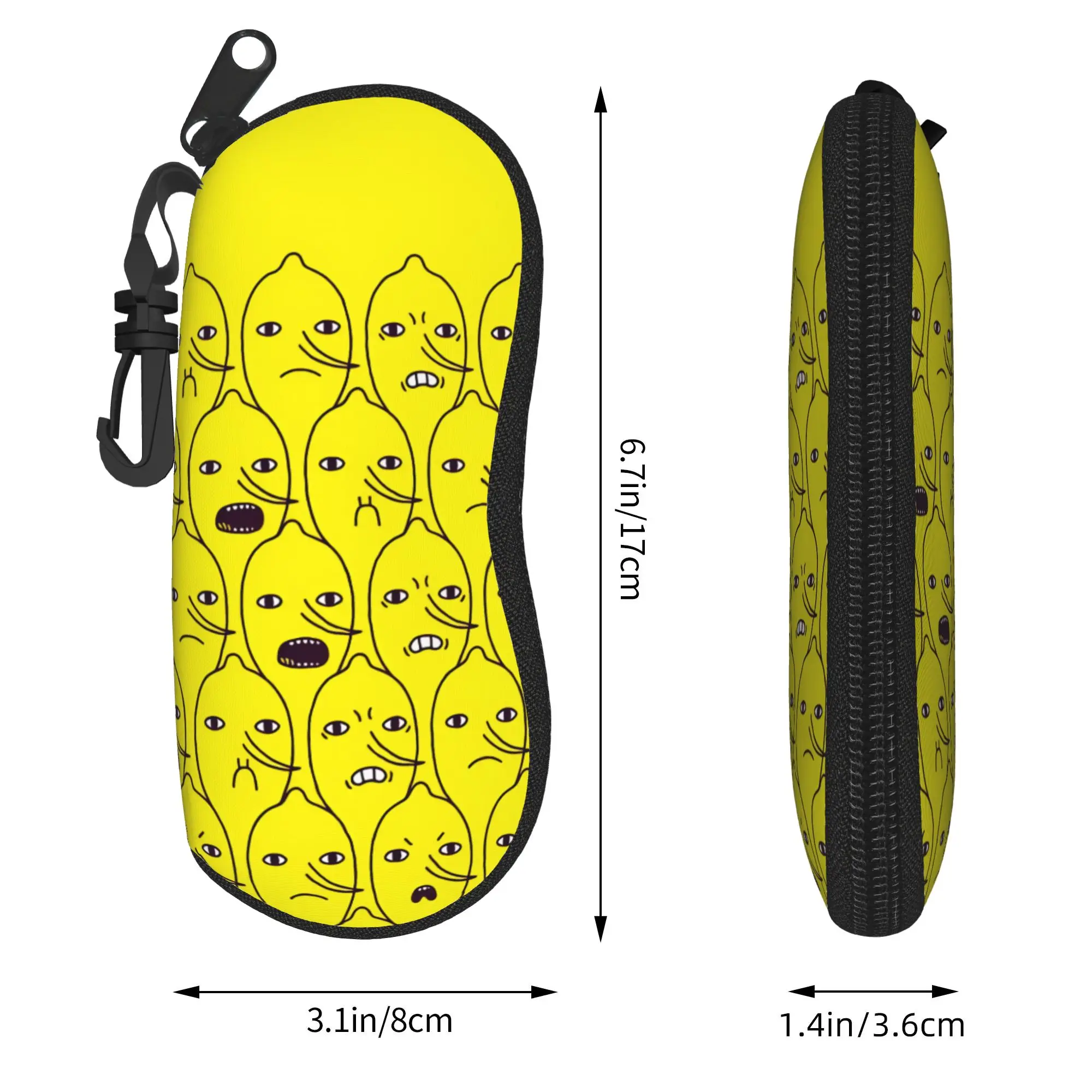 Adventures Time Glasses Case Cover  Daily Sunglasses Pouch For Male Female Trend Eyewear Box Key Chain Glasses Box view 4