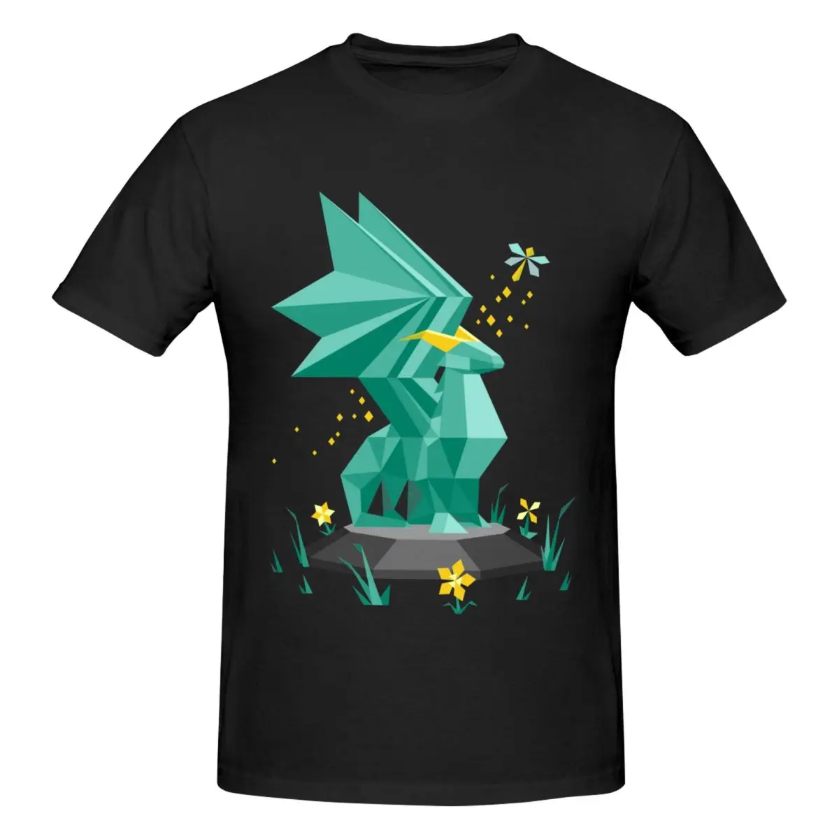 Men Crystal Guardian Spyro The Dragon Game T Shirt Vintage Plus Size Cotton Crewneck Sleeve T Shirt Homme