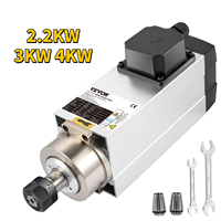 SucceBuy Air Cooled Spindle Motor 0.8KW/1.5KW/2.2KW/3KW/ 4KW ER11/ER20/ER25 Collect for CNC Router Engraving Milling Machine Use