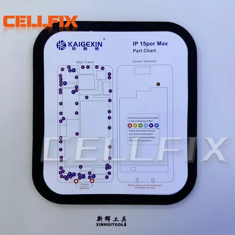 Moblie iPhone 6-15pro 용 31PC 전문 가이드 패드 Max 자기 나사 키퍼 차트 매트 전화 수리 두꺼운 분해 도구