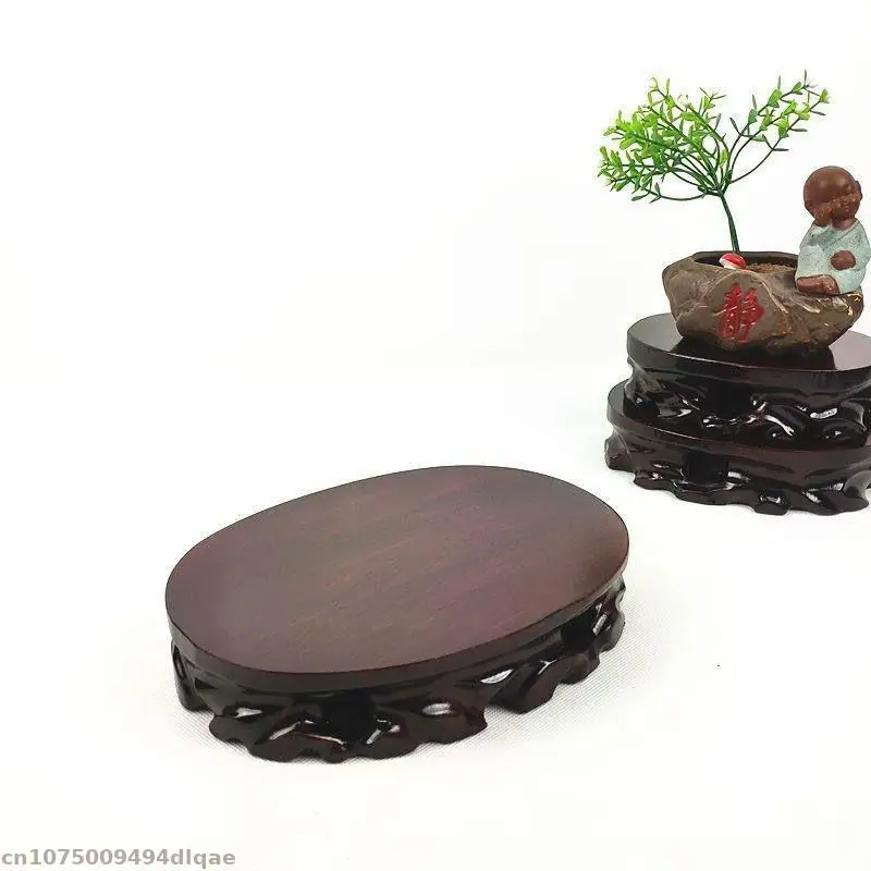 Natural Wooden Root Carving Display Base Sculpture Model Display Stand Flower Pot Bonsai Decoration Base Fish Tank Display Stand