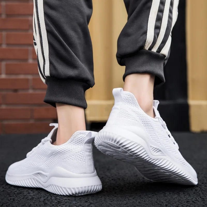 Damyuan Men Sneakers Casual Shoes Outdoor Walking Sneakers Lightweight White Sports Tenis Shoes Jogging Tenis Walking Shoes