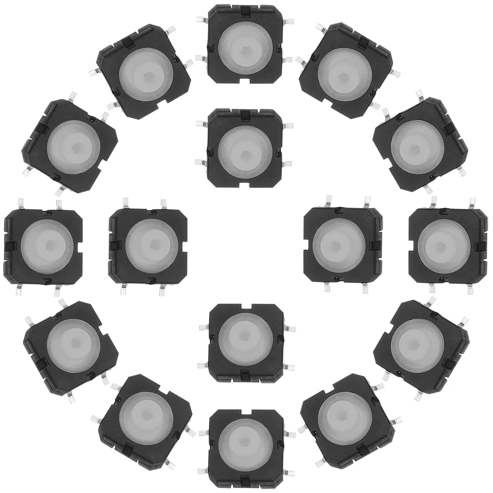 20Pcs Waterproof Tactile Push Button Switch Silicone Momentary Panel Mount for Automotive Electronics Micro Smd Surface Mount