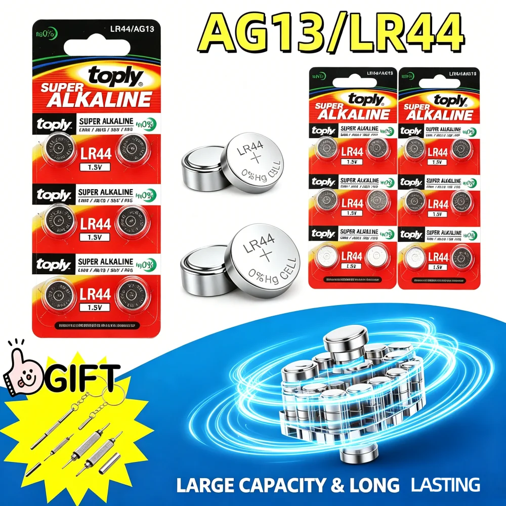

1.5V 5-50PCS AG13 150mAh A76 LR44 357 SR1154 SR44 LR44 AG 13 Alkaline Batteries for Watch Calculator Toy Button Coin Cells