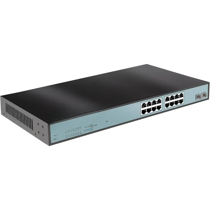 

16-портовый управляемый веб-переключатель 2,5G, 16 портов Base-T 2,5G, 2 x 10G SFP+, агрегация связи/QoS/VLAN/IGMP, установлено на 1U, 2,5 ГБ
