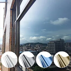 Anti Peeping Privacy Shading Glass Sticker Unidirectional Mirror Vinyl Adhesive Window Film Office Bedroom Shading Film