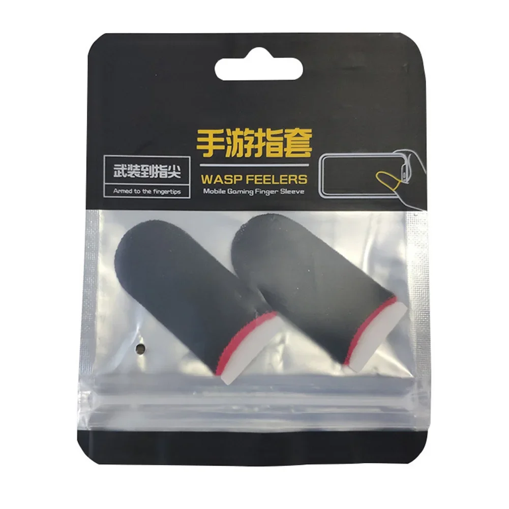 2 Pcs Mobile Game Fingertip Gloves For Smart Touch Screen Finger Gaming Sweatproof Anti-slip Touch Screen Finger Cover Accessory
