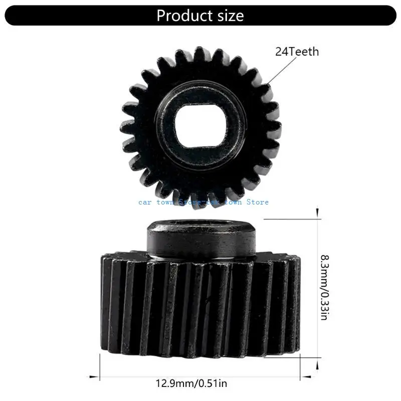 RXJE Car Side Electric Foldable Rear View Reversing Mirror Replacement Motor Gear, 24 Tooth Structure for Accurate Movement