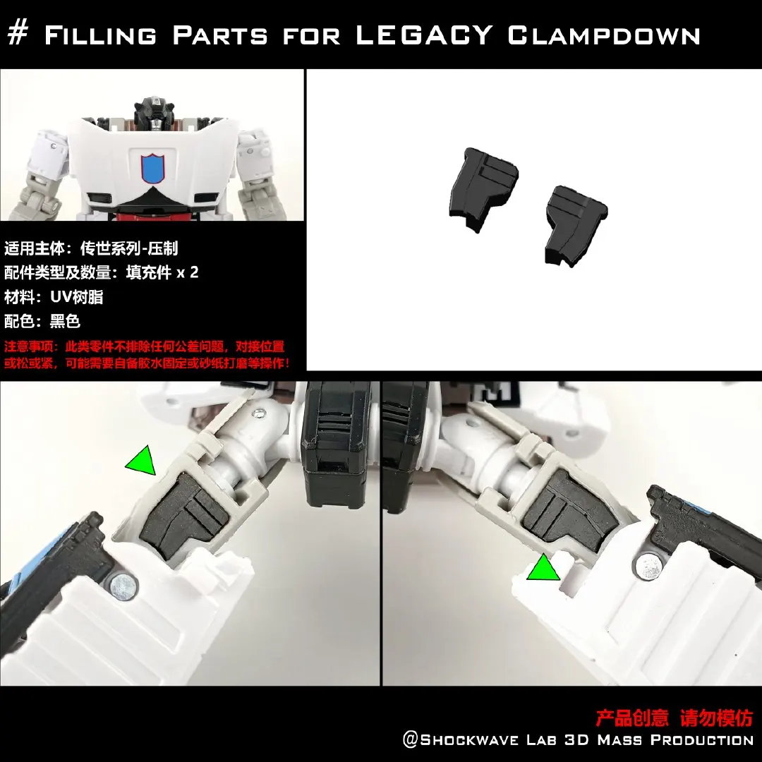 Shockwave Lab Filler Upgrade Kit For Legacy Cyclonus Skullgrin Minerva Clampdown Pointblank Crankcase Bomb Buss More Accessories