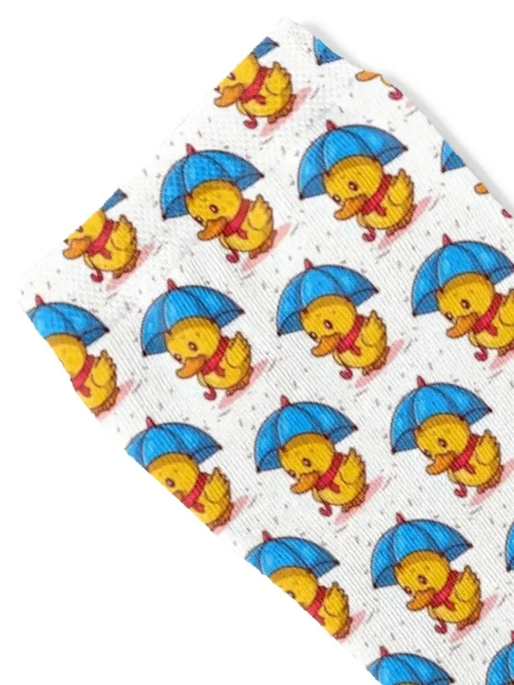 Duck with Umbrella Socks with print anti slip football valentine gift ideas Stockings man Socks Man Women's
