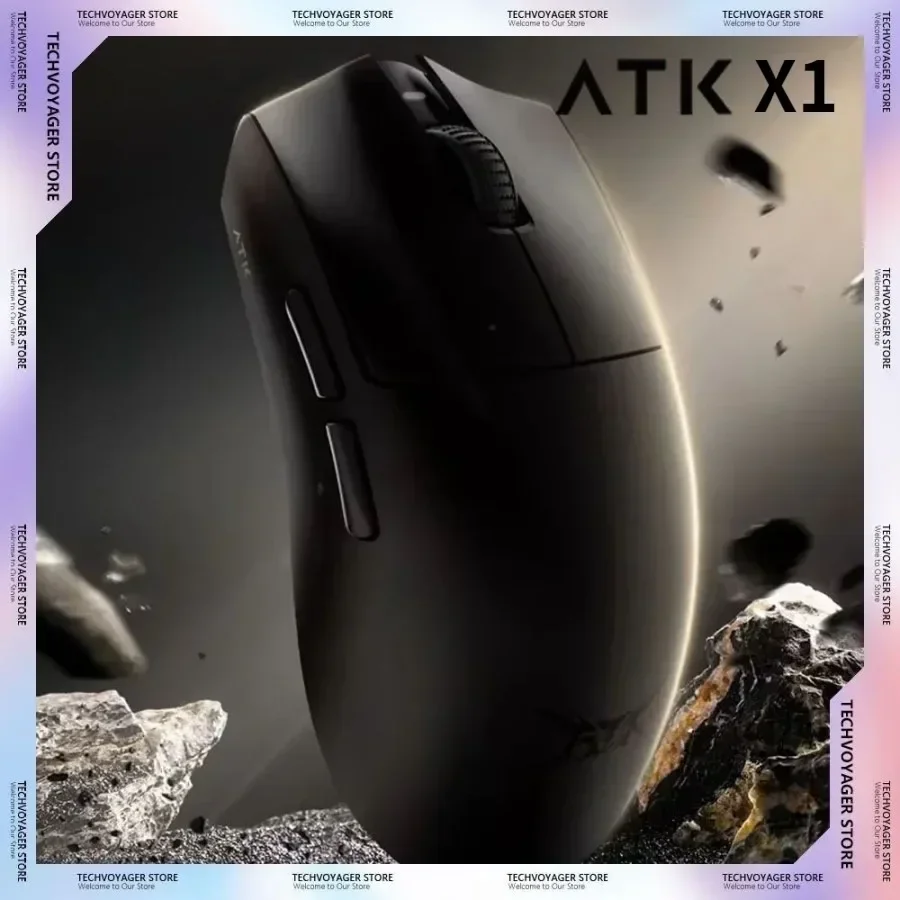 ATK Blazing Sky X1 Mouse 3 Mode 8K Wireless Gamer Liekong Low Latency E-sports Lightweight FPS Gaming Mouse Pc Gamer Accessories