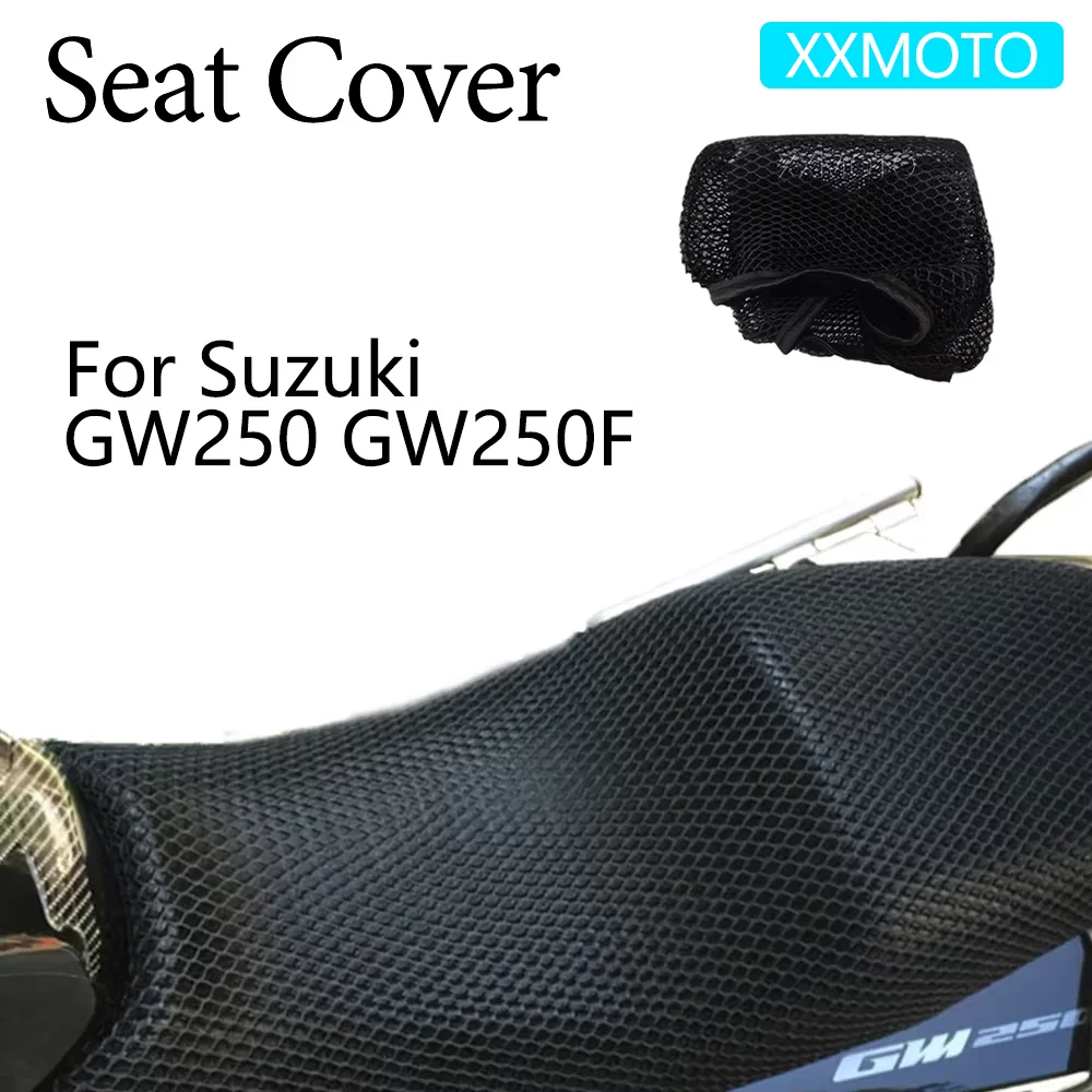 

For Suzuki GW250 GW250F GW 250F GW250 F 250 Motorcycle Seat Cover Heat Insulation Mesh Breathable Non-Slip Protection Cushion
