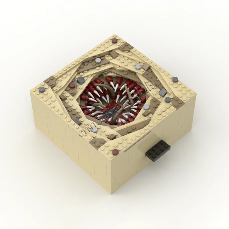 558PCS Heißer Verkauf MOC Kreative Böse Pit Serie Holz Baustein Modell DIY Montage Pädagogisches Junge Für Weihnachten Geschenke