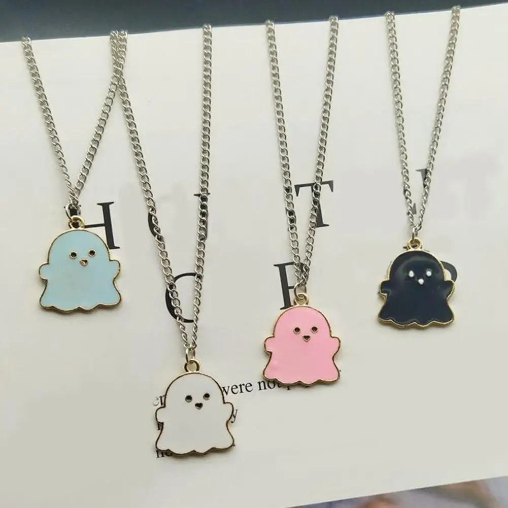 Female Men Best Friend Lovely Women Necklaces Jewelry Pendant Necklace Cute Cartoon Ghost Friendship Couple Pendant Necklaces