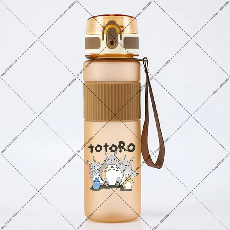550ml Totoro Water Bottle Women Men Outdoor Portable Cups Cartoon Animation Pattern Printed Sports Bottles Birthday Party Gifts