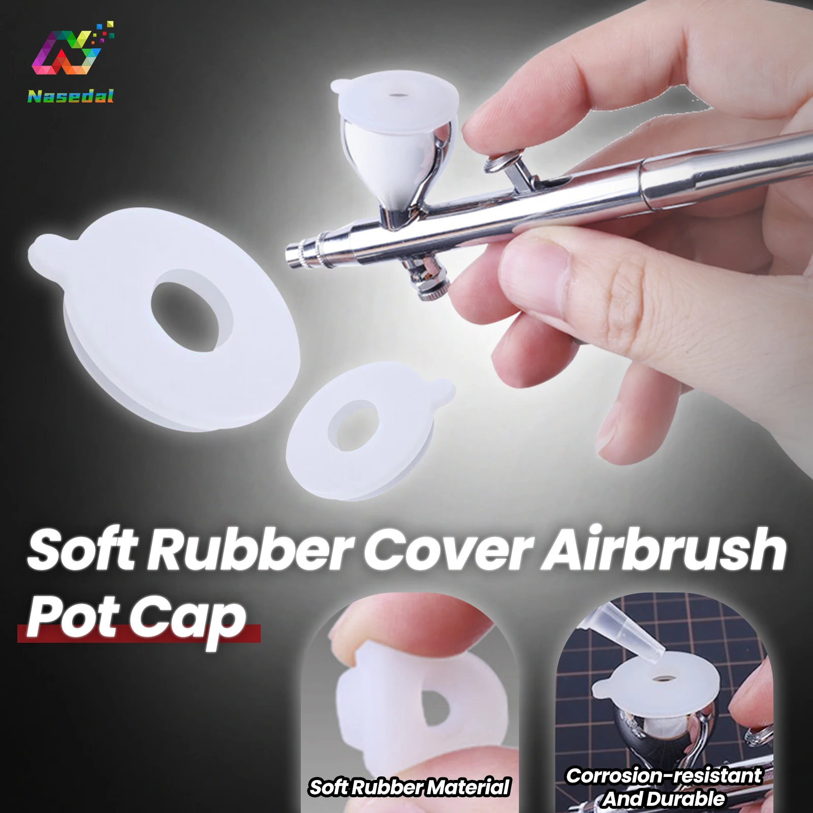 

Ustar Airbrush Protective Cover Cap Soft Elastic Rubber Paint Spill Prevention for S130 KP45 PS289 Model Quick Refill Design