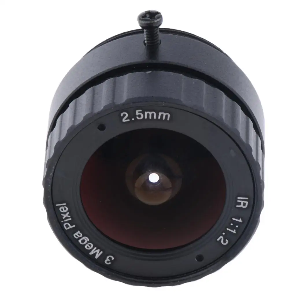 2.5mm 3MP(Megapixels) 1/2.5'' F1.2 Fixed Iris CS Mount Lens for Industrial Camera