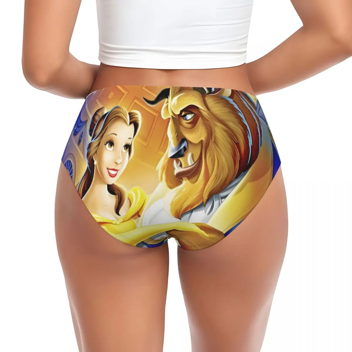 ملابس داخلية نسائية مخصصة من Belle Beauty And The Beast Manga Comic ملابس داخلية قابلة للتنفس